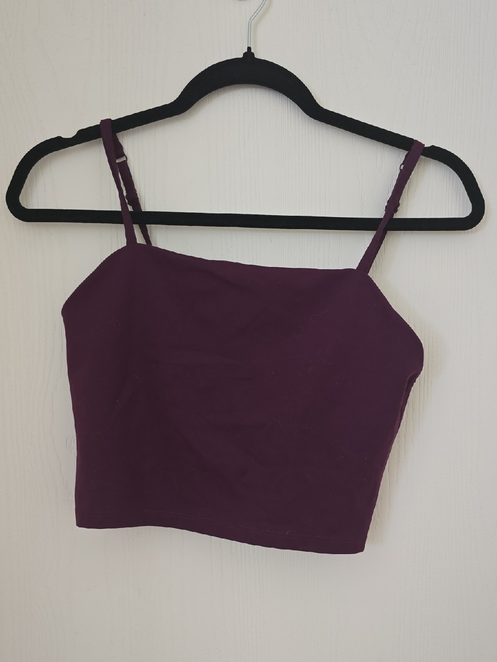 girlfriend collective Plum Crop Cami Top